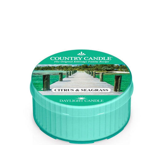 Country Daylight Citrus & Seagrass von Country Candle kaufen | Duft: Erfrischend, belebend, zitrusartig, maritim, holzig | Brenndauer: 12 Stunden 