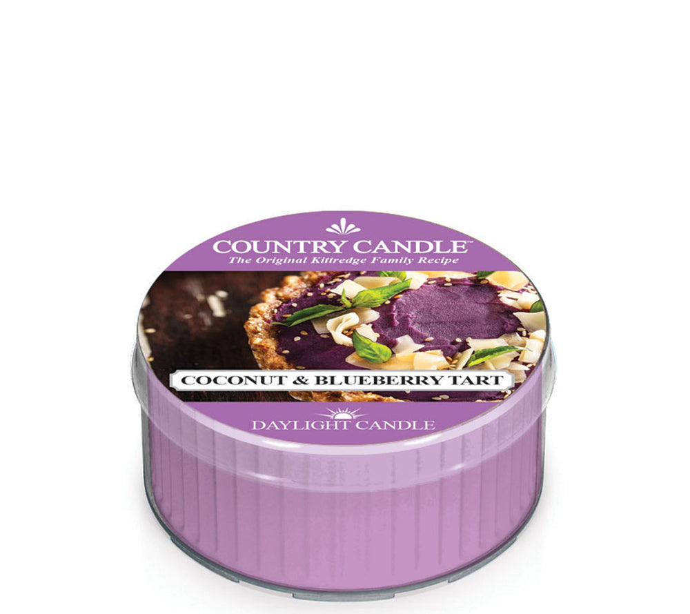 Country Daylight Coconut & Blueberry Tart von Country Candle kaufen | Duft: fruchtig, Blaubeere, Pflaume, Kokos | Brenndauer: 12 Stunden 