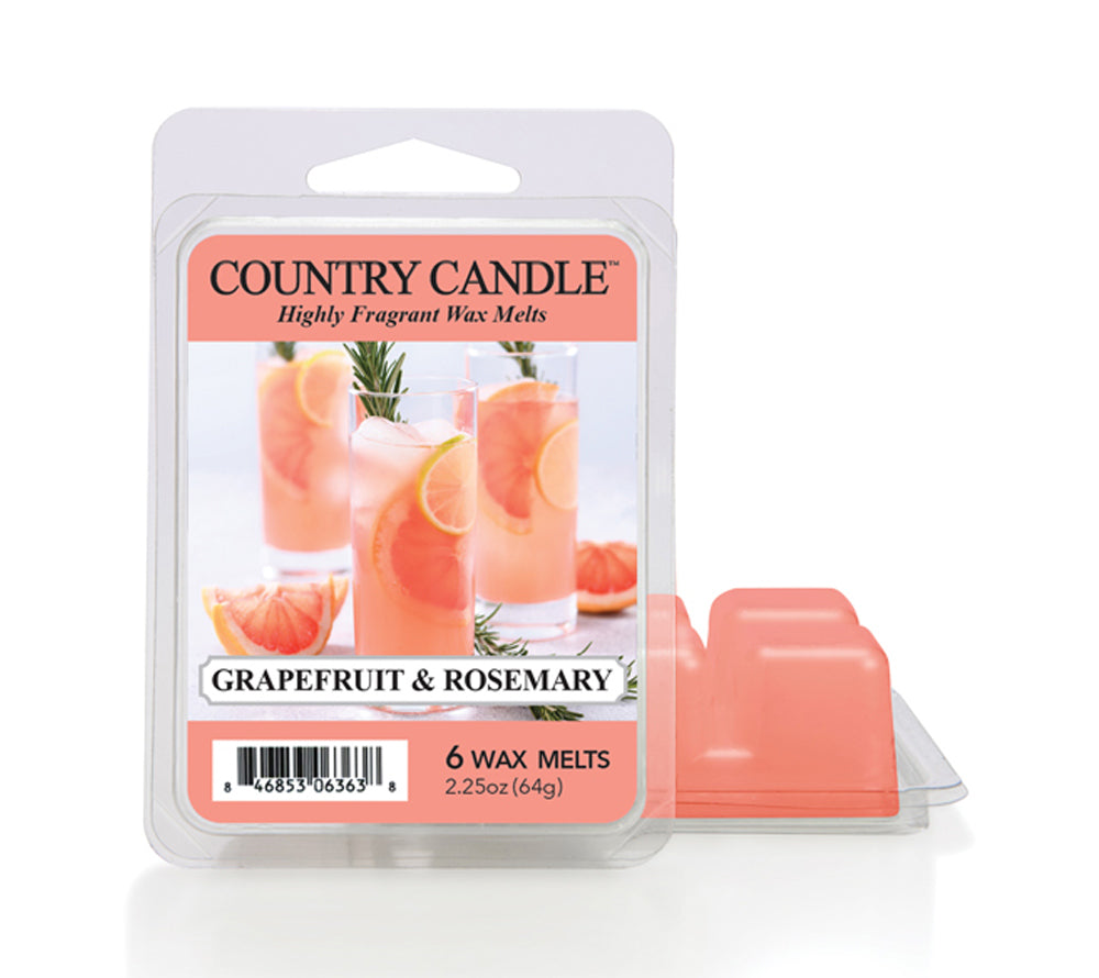 Country Wax Melts 6 pcs Grapefruit & Rosemary