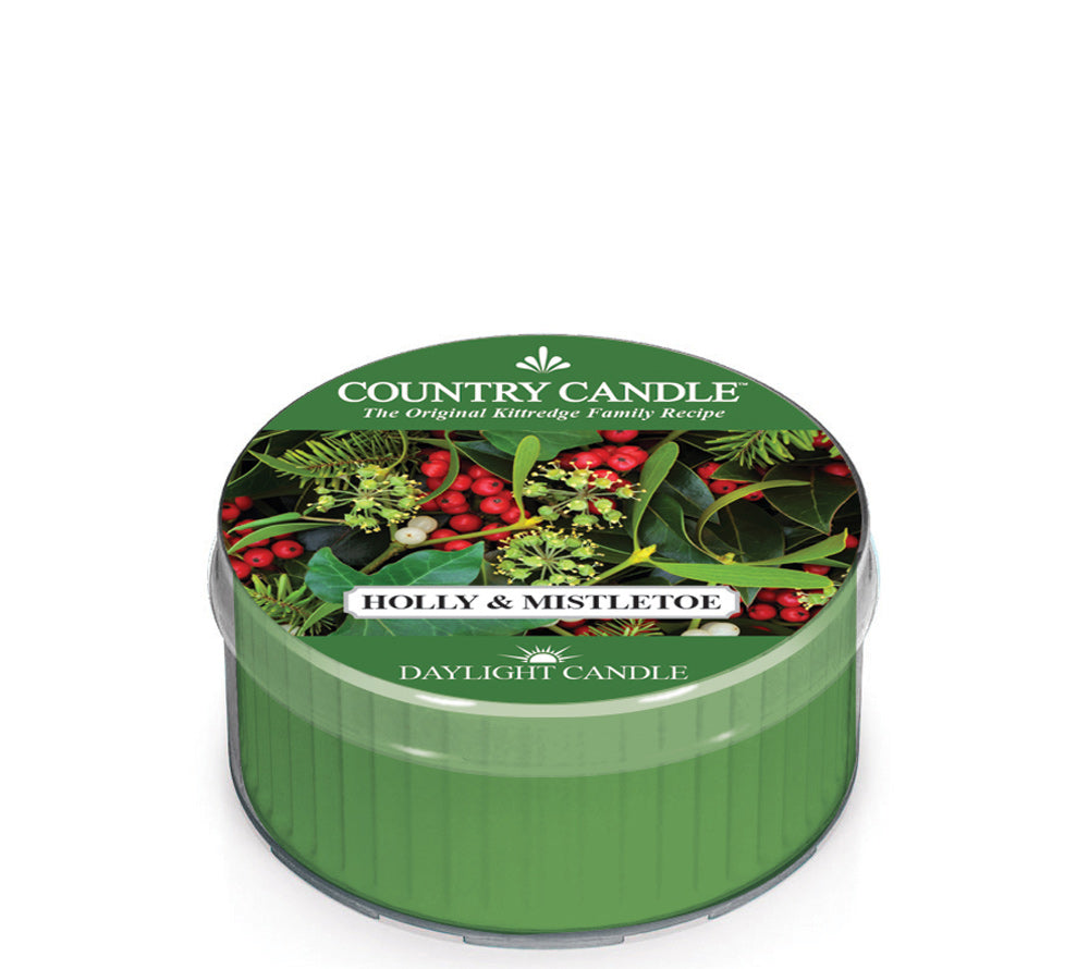 Country Daylight Holly & Mistletoe von Country Candle kaufen | Duft: Fruchtig, Beeren, erdig, holzig | Brenndauer: 12 Stunden 