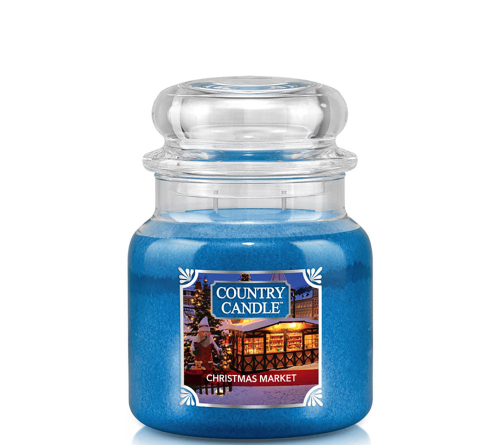 Country Jar Medium Christmas Market von Country Candle kaufen | Duft: Festlich, würzig, süß, zitrus, stimmungsvoll | Brenndauer: 65-90 Stunden