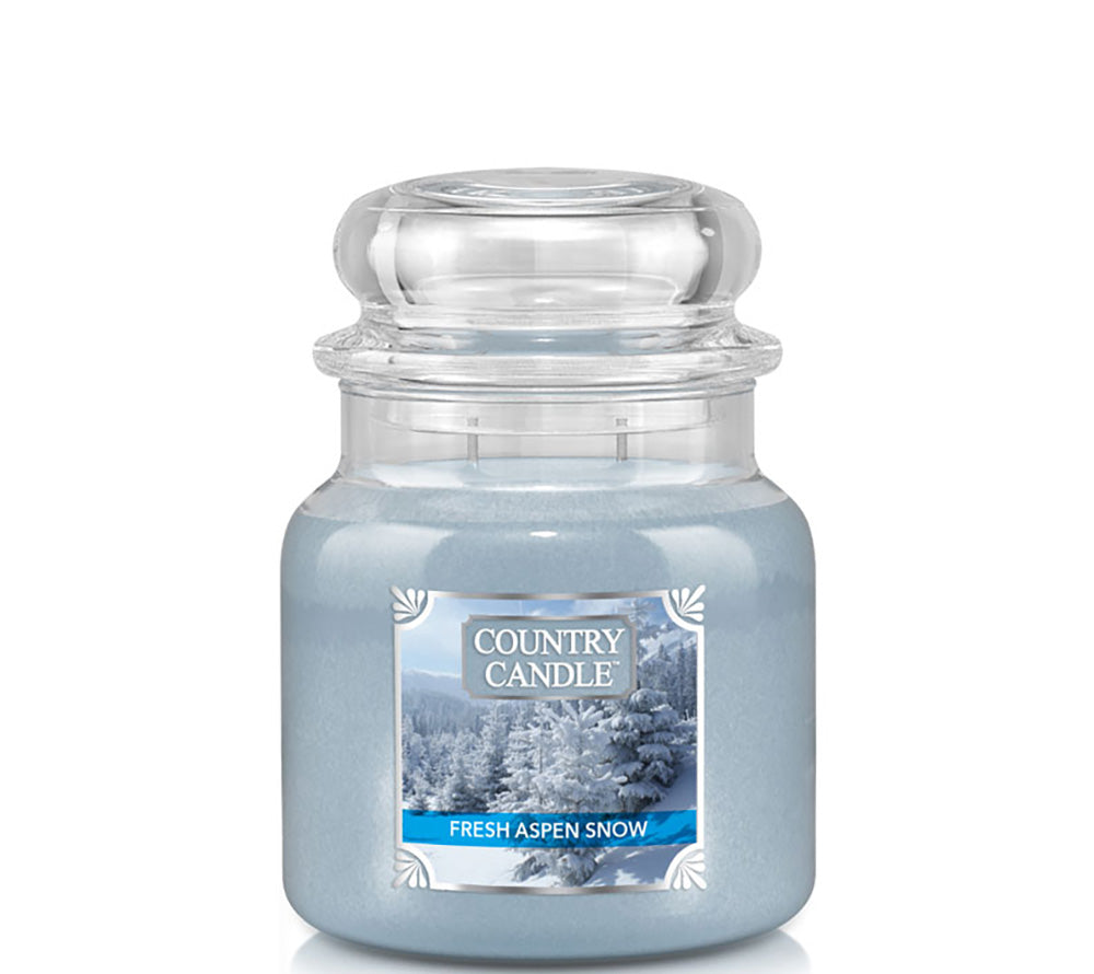 Country Jar Medium Fresh Aspen Snow von Country Candle kaufen | Duft: Frisch, holzig, blumig, winterlich | Brenndauer: 65-90 Stunden