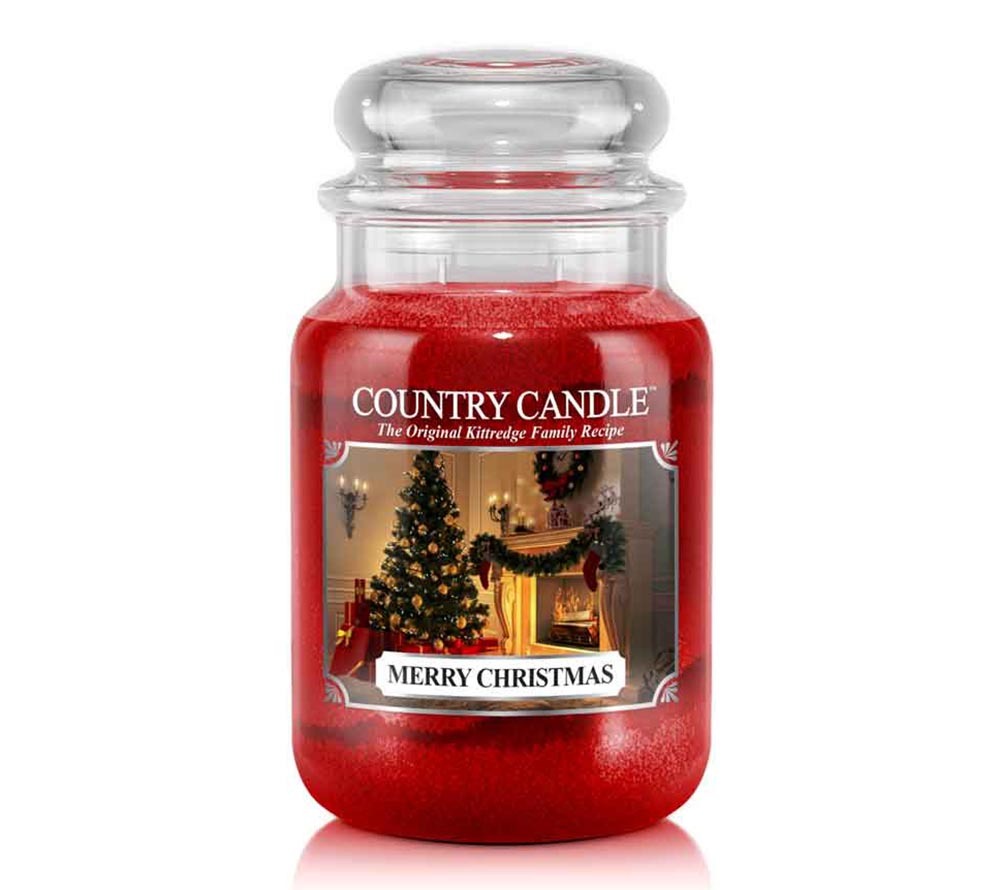 Country Jar Large Merry Christmas