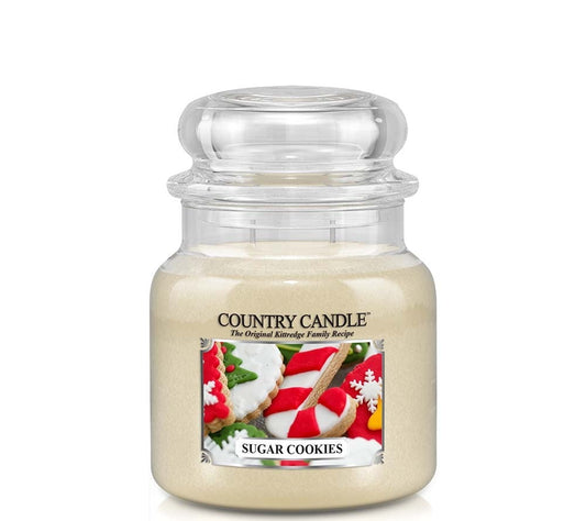 Country Jar Medium Sugar Cookies von Country Candle kaufen | Duft: Süß, warm, schokoladig, vanillig, verlockend | Brenndauer: 65-90 Stunden 