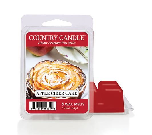 Country Wax Melts 6 pcs Apple Cider Cake von Country Candle kaufen | Duft: Würzig, süßlich, herbstlich, warm, verlockend | Mehrmals schmelzbar 