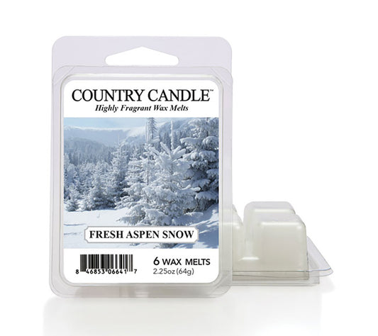 Country Wax Melts 6 pcs Fresh Aspen Snow von Country Candle kaufen | Duft: Frisch, holzig, blumig, winterlich | Mehrmals schmelzbar 