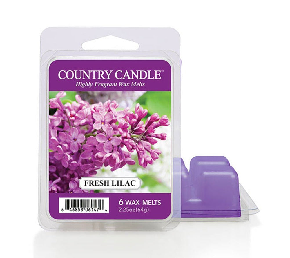 Country Wax Melts 6 pcs Fresh Lilac von Country Candle kaufen | Duft: Blumig, frisch, authentisch, lieblich, frühling | Mehrmals schmelzbar