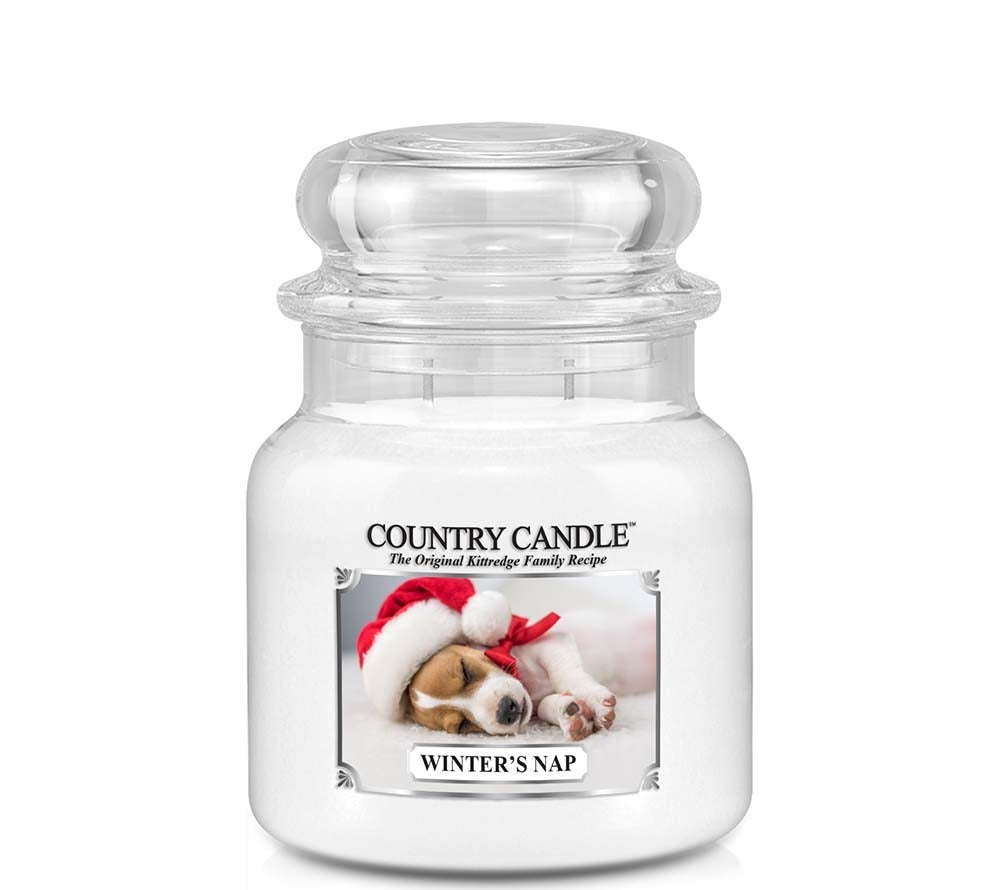 Country Jar Medium Winters Nap von Country Candle kaufen | Duft: Orchidee, Maiglöckchen, Vanille, Moschus, Kokos | Brenndauer: 65-90 Stunden