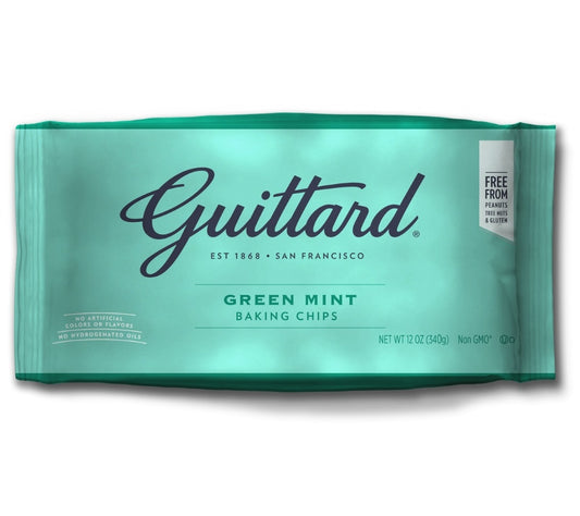 Green Mint Chocolate Chips von Guittard Chocolate Company kaufen | Schokolade mit Minznote | Ideal zu Desserts oder zum Backen