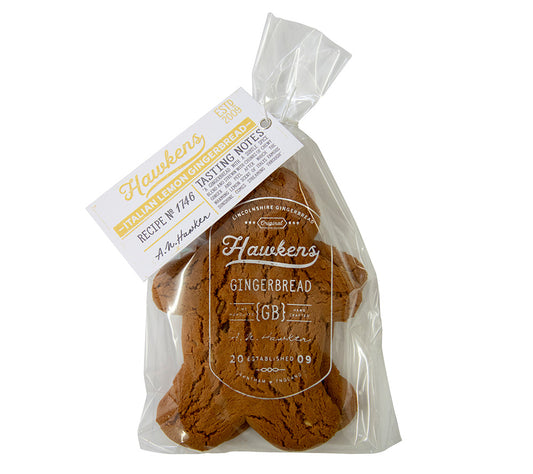 Hawkens Italian Lemon Gingerbread Men von Hawkens Gingerbread kaufen | zitronig, würzig, erfrischend | Ideal als Snack oder als Geschenk