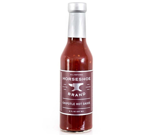 Chipotle Hot Sauce von Horseshoe Brand kaufen | Intensive scharfe Chipotle Chilis | Perfekt zu Spare Ribs, Hähnchen, Suppen und Eintöpfen