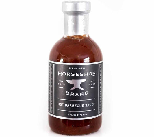Barbecue Sauce Hot von Horseshoe Brand kaufen | Scharf, rauchig, intensiv | Ideal zum Marinieren, Dippen und Grillen