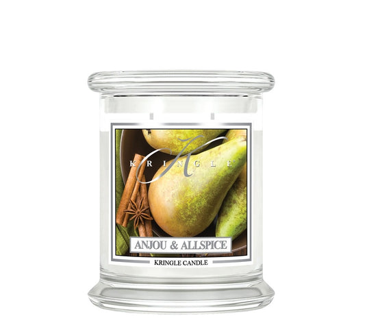 Kringle Jar Medium Anjou & Allspice von Kringle Candle kaufen | Duft: Birnig, würzig, vanillig, warm, harmonisch | Brenndauer: 75 Stunden