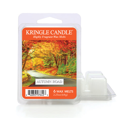 Kringle Wax Melts 6 pcs Autumn Road von Kringle Candle kaufen | Duft: Frisch, Maskulin, Süß, Kaffee, Muskat | Mehrmals schmelzbar 