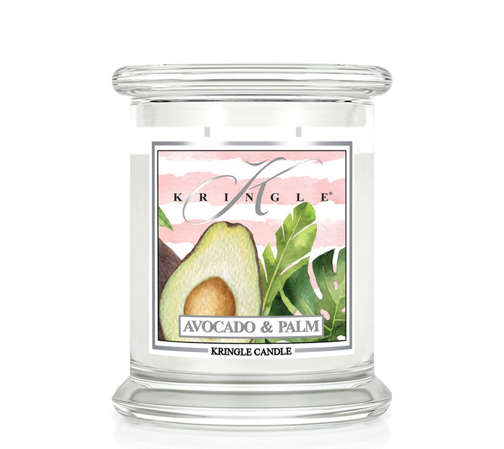 Kringle Jar Medium Avocado & Palm von Kringle Candle kaufen | Duft: frisch, fruchtig, Melone, Avocado | Brenndauer: 75 Stunden