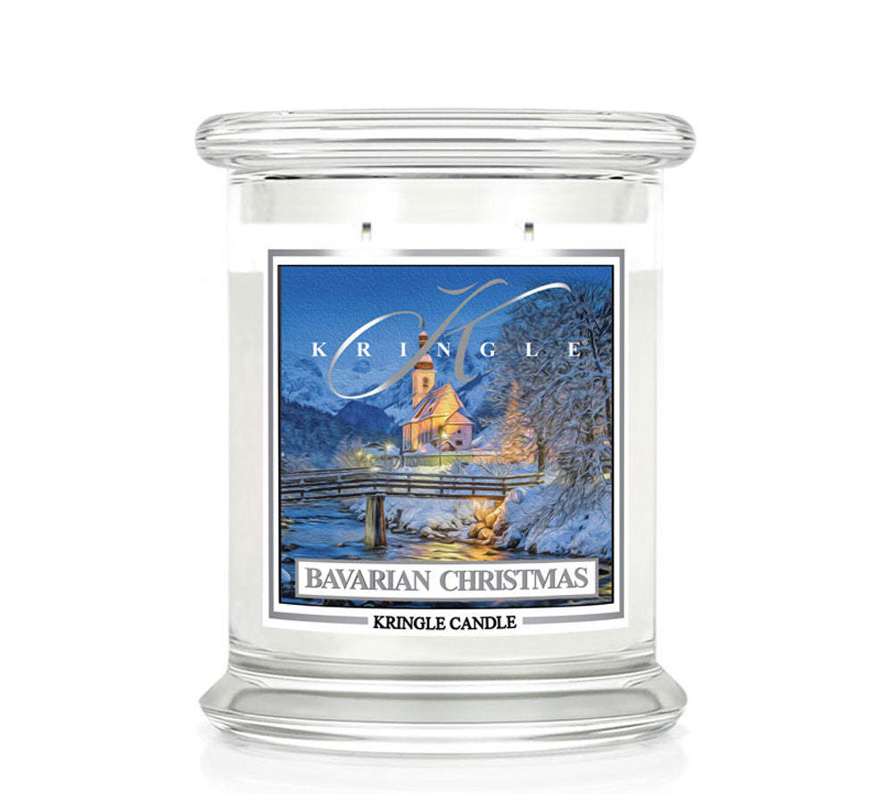 Kringle Jar Medium Bavarian Christmas von Kringle Candle kaufen | Duft: Frisch, fruchtig, Wäsche, Zitrus, Frost | Brenndauer: 75 Stunden