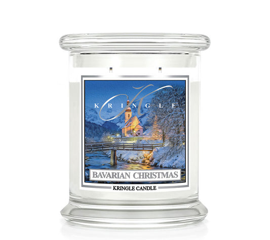 Kringle Jar Medium Bavarian Christmas von Kringle Candle kaufen | Duft: Frisch, fruchtig, Wäsche, Zitrus, Frost | Brenndauer: 75 Stunden