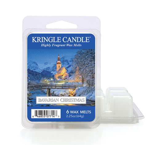 Kringle Wax Melts 6 pcs Bavarian Christmas von Kringle Candle kaufen | Duft: Frisch, fruchtig, Wäsche, Zitrus, Frost | Mehrmals schmelzbar
