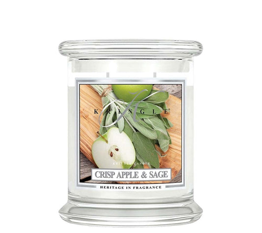 Kringle Jar Medium Crisp Apple & Sage von Kringle Candle kaufen | Duft: Fruchtig, herb, holzig, erfrischend, markant | Brenndauer: 75 Stunden