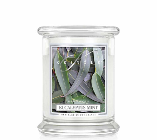 Kringle Jar Medium Eucalyptus Mint von Kringle Candle kaufen | Duft: Eucalyptus, Minze, Rosmarin, Moschus, Bergamotte | Brenndauer: 75 Stunden