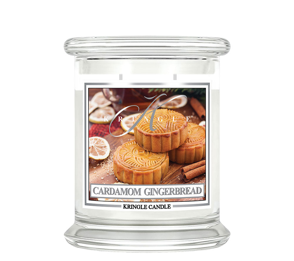 Kringle Jar Medium Cardamom Gingerbread von Kringle Candle kaufen | Duft: Würzig, frisch, pikant, zitrus, gemütlich | Brenndauer: 75 Stunden