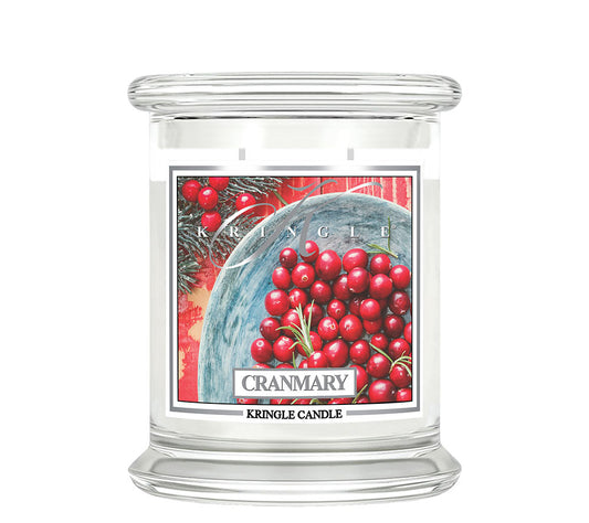 Kringle Jar Medium Cranmary von Kringle Candle kaufen | Duft: Beerenfrisch, würzig, winterlich, belebend, aromatisch | Brenndauer: 75 Stunden 