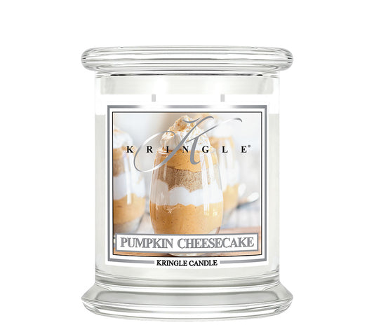 Kringle Jar Medium Pumpkin Cheesecake von Kringle Candle kaufen | Duft: Gewürzig, cremig, herbstlich, süß, einladend | Brenndauer: 75 Stunden
