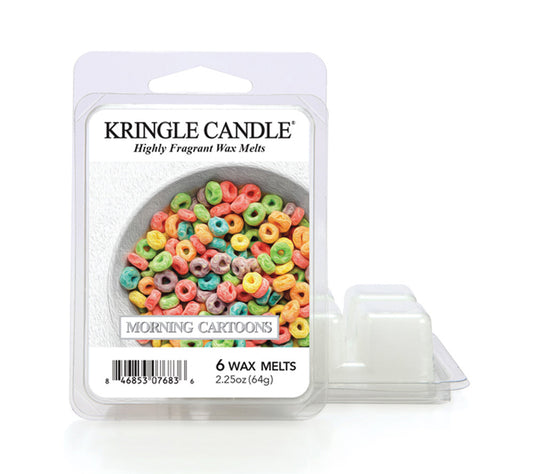 Kringle Wax Melts 6 pcs Morning Cartoons von Kringle Candle kaufen | Duft: Zimtig, süß, Vanille, Gebäck | Mehrmals schmelzbar