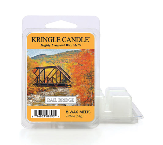 Kringle Wax Melts 6 pcs Rail Bridge von Kringle Candle kaufen | Duft: Blumig, Frisch, Maskulin, Zitrus | Mehrmals schmelzbar 