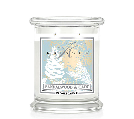 Kringle Jar Medium Sandalwood & Cade von Kringle Candle kaufen | Duft: Frisch, Maskulin, Zimt, Eukalyptus | Brenndauer: 75 Stunden 