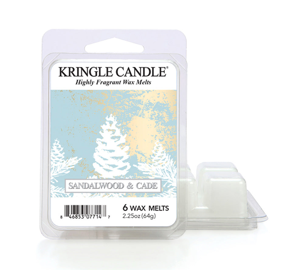 Kringle Wax Melts 6 pcs Sandalwood & Cade von Kringle Candle kaufen | Duft: Frisch, Maskulin, Zimt, Eukalyptus | Mehrmals schmelzbar 