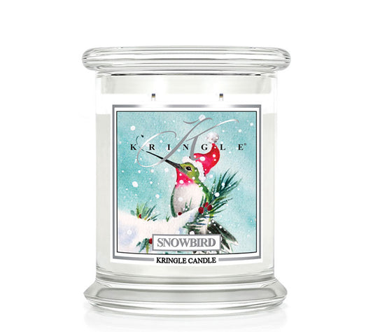 Kringle Jar Medium Snowbird von Kringle Candle kaufen | Duft: Frisch, Fruchtig, Zitrus, Orange, Balsam | Brenndauer: 75 Stunden