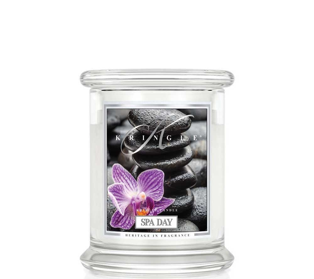 Kringle Jar Medium Spa Day von Kringle Candle kaufen | Duft: Minze, Gurke, Wellness, erfrischend, Spa-Feeling | Brenndauer: 75 Stunden
