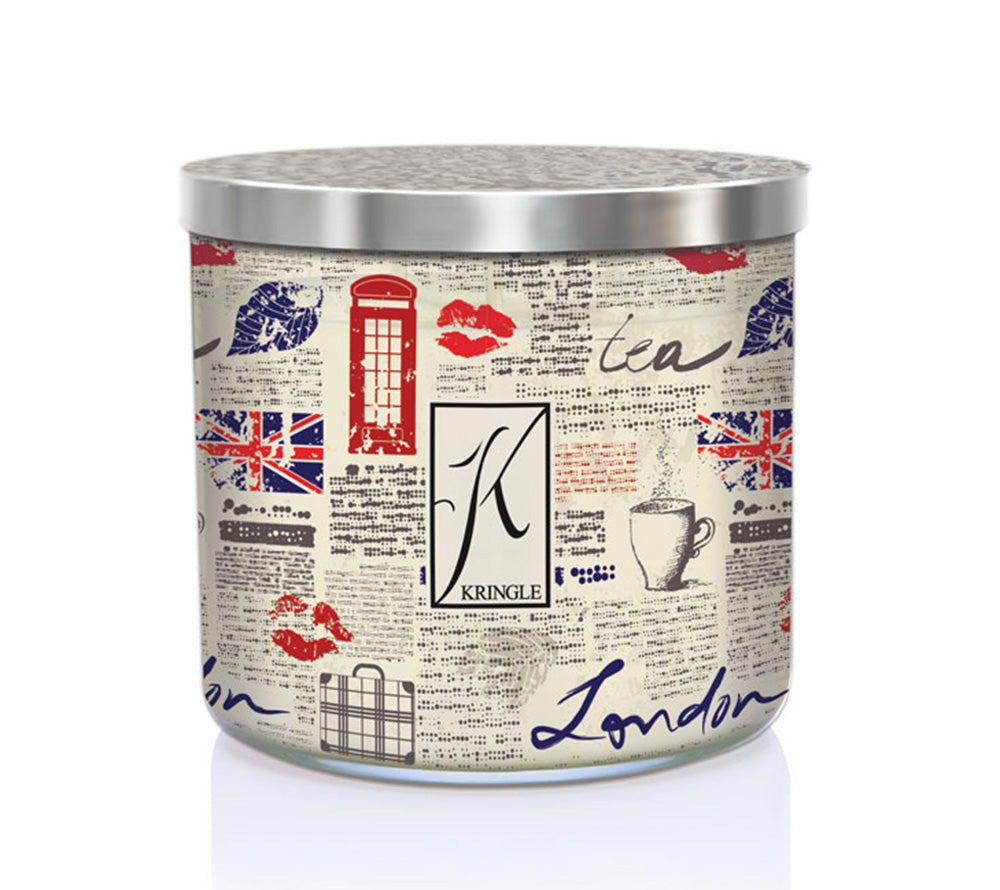 14.5oz Soy Jar Tea Time von Kringle Candle kaufen | Duft: Zimt, fruchtig, Nelken, Orange, Kardamon | Brenndauer: 45 Stunden 