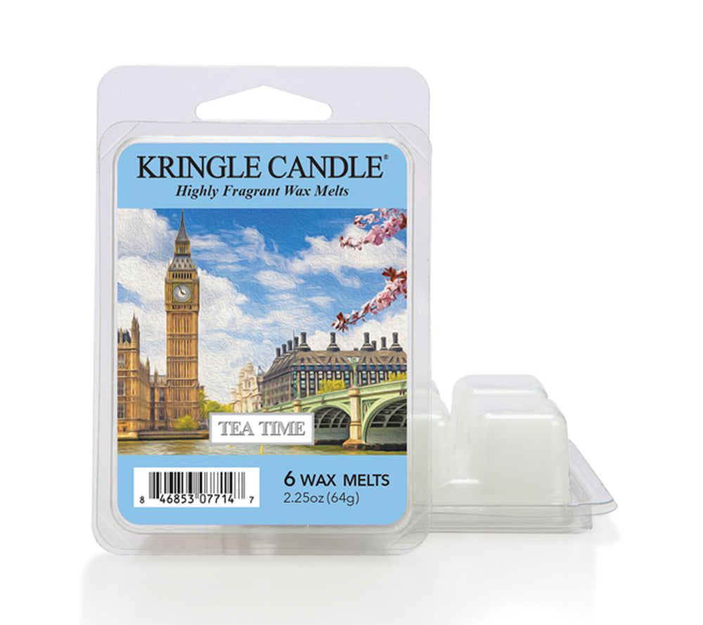 Kringle Wax Melts 6 pcs Tea Time von Kringle Candle kaufen | Duft: Zimt, fruchtig, Nelken, Orange, Kardamon | Mehrmals schmelzbar 