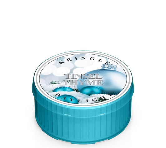 Kringle Daylight Tinsel Thyme von Kringle Candle kaufen | Duft: winterlich, waldig, aromarisch, fruchtig festlich | Brenndauer: 12 Stunden