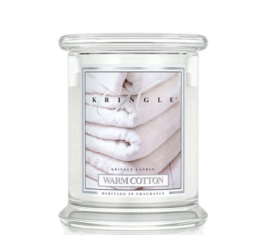 Kringle Jar Medium Warm Cotton von Kringle Candle kaufen | Duft: Frühlingsfrische Wäsche mit Moschus | Brenndauer: 75 Stunden
