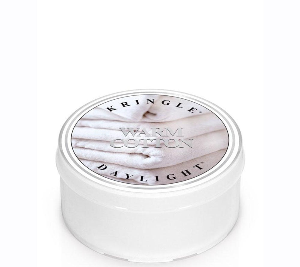 Kringle Daylight Warm Cotton von Kringle Candle kaufen | Duft: Frühlingsfrische Wäsche mit Moschus | Brenndauer: 12 Stunden