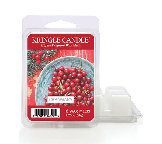 Kringle Wax Melts 6 pcs Cranmary von Kringle Candle kaufen | Duft: Beerenfrisch, würzig, winterlich, belebend, aromatisch | Mehrmals schmelzbar