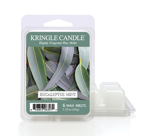 Kringle Wax Melts 6 pcs Eucalyptus Mint von Kringle Candle kaufen | Duft: Minzig, kräuterig, süßlich, frisch, vielfältig | Mehrmals schmelzbar 