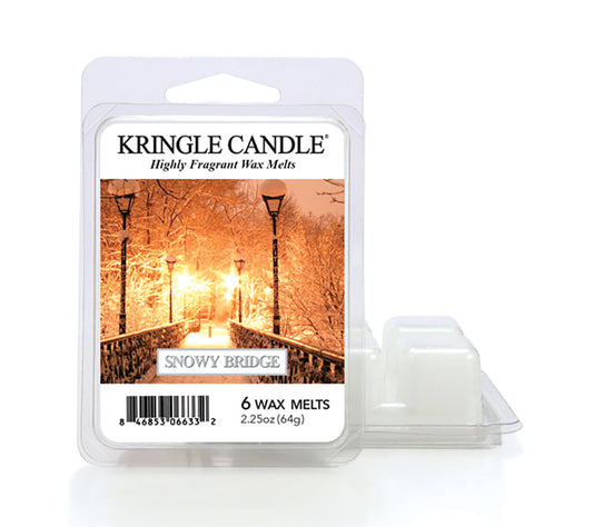 Kringle Wax Melts 6 pcs Snowy Bridge von Kringle Candle kaufen | Duft: Frisch, tannig, winterlich, erfrischend, natur | Mehrmals schmelzbar