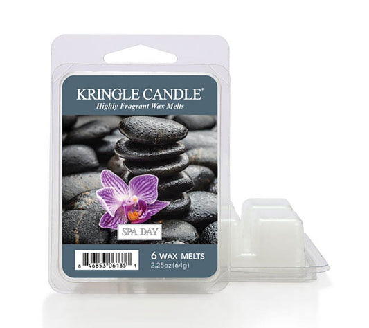 Kringle Wax Melts 6 pcs Spa Day von Kringle Candle kaufen | Duft: erfrischend, beruhigend, revitalisierend, harmonisch | Mehrmals schmelzbar