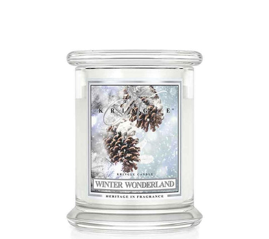 Kringle Jar Medium Winter Wonderland von Kringle Candle kaufen | Duft: Winterbeeren, Johannisbeeren, Balsam-Tannen | Brenndauer: 75 Stunden