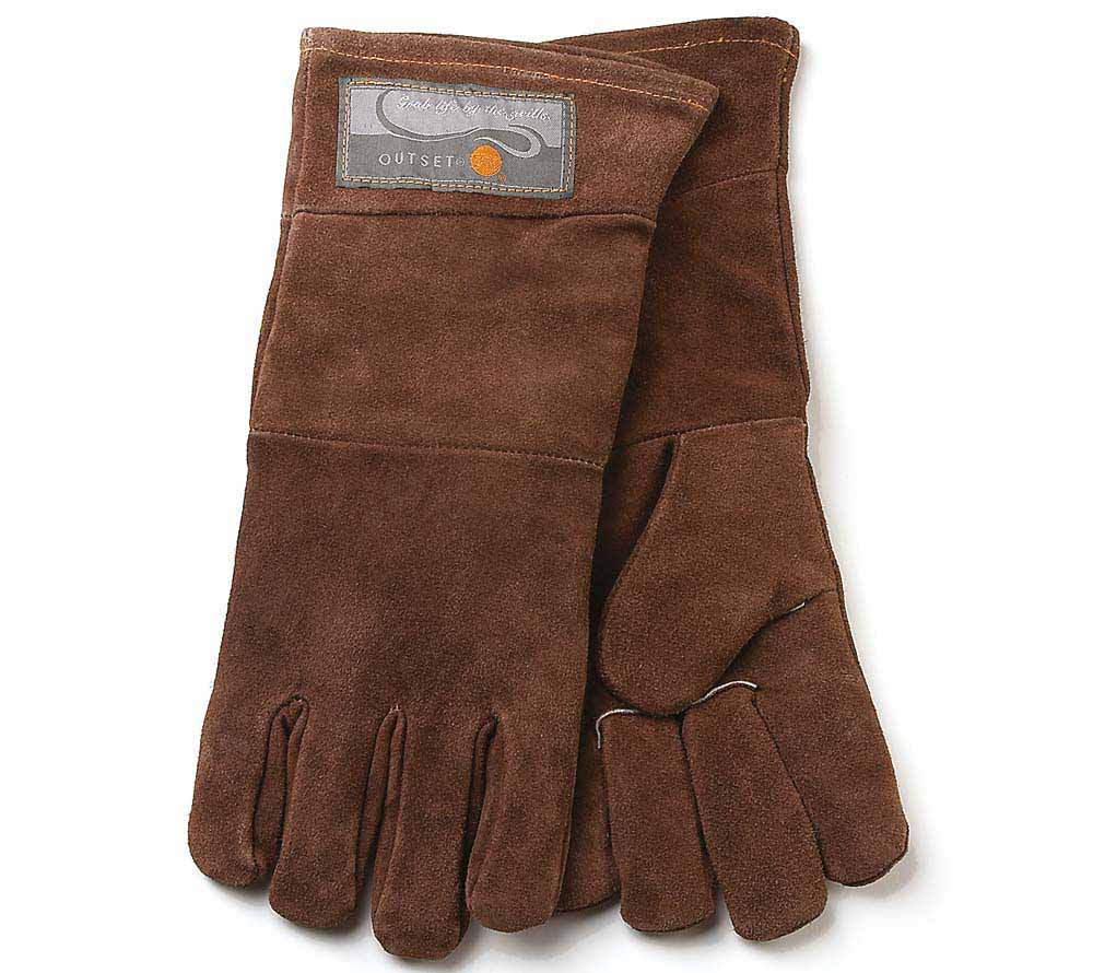 Leather Grill Gloves brown