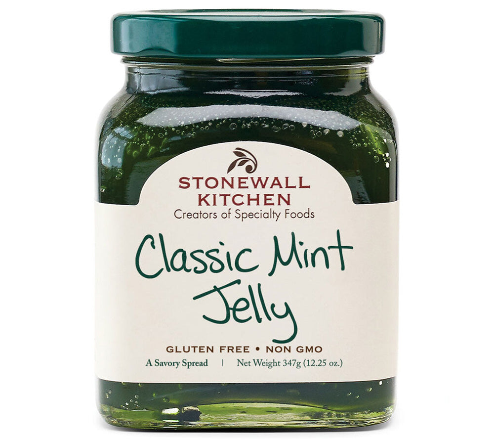 Classic Mint Jelly von Stonewall Kitchen kaufen | frisch, minzig, ausgewogen | Ideal zu  Lammfleisch und zu einem Gourmet-Festmahl 