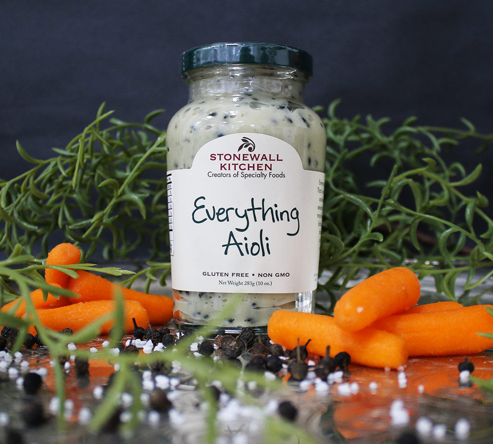 Everything Aioli von Stonewall Kitchen kaufen | Sesam, Knoblauch, Zwiebel | Ideal für Burger, Wraps, Fisch 