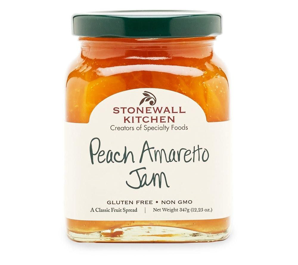 Peach Amaretto Jam von Stonewall Kitchen kaufen | Süß, fruchtig mit einem Hauch von Mandel | Ideal zu Torten, Eiscreme und Desserts