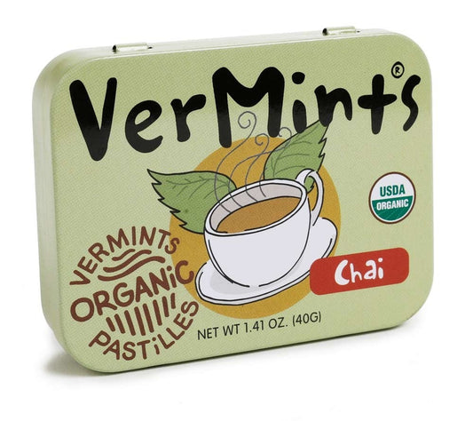 Breathmints Chai Pastille von Vermints, Inc. kaufen | Würzige Chai-Gewürze und erfrischende Minze | Ideal für unterwegs