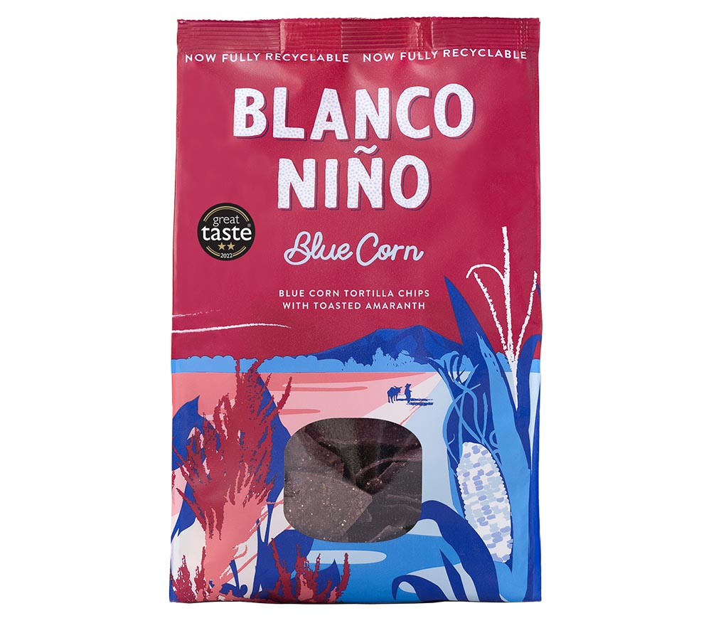 Blanco Niño Blue Corn Tortilla Chips kaufen | 100 % vegan & glutenfrei | Authentischer Geschmack durch traditionelle Nixtamalisierung  EU-weiter Versand
