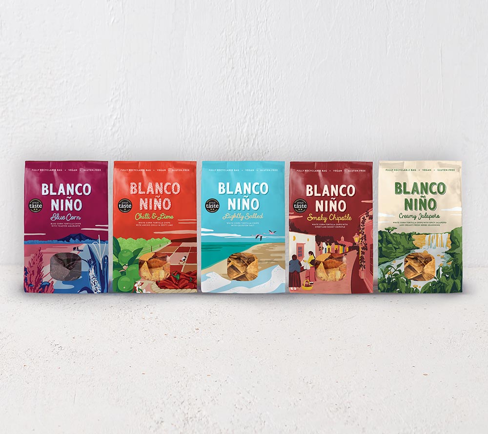 Blanco Niño Creamy Jalapeno Tortilla Chips kaufen | 100 % vegan & glutenfrei | Authentischer Geschmack durch traditionelle Nixtamalisierung  EU-weiter Versand